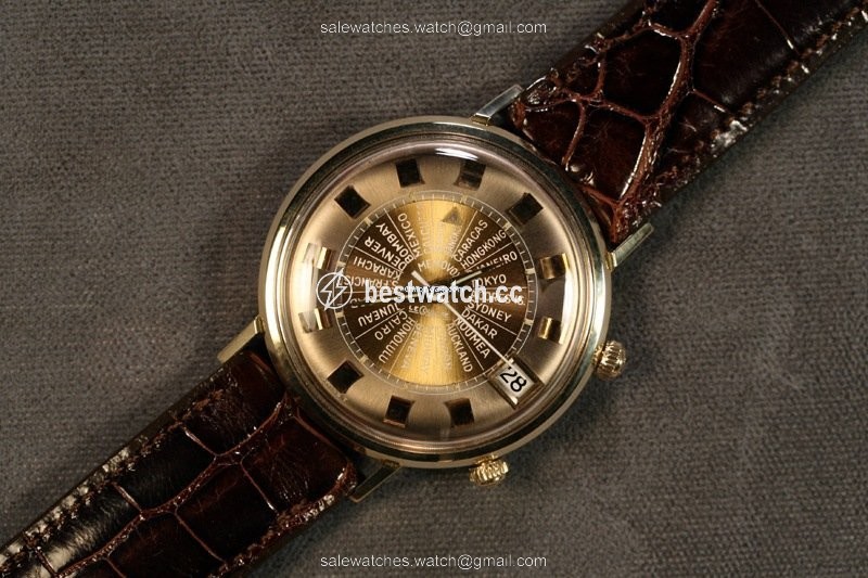 IMG_9085 Jaeger-LeCoultre Mens watch Unisex Manual winding Yellow gold K911 World Time Alarm Replica 2