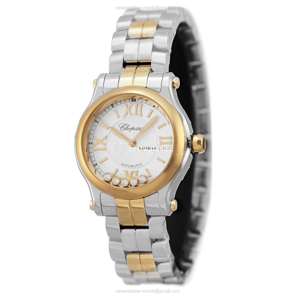 IMG_9085 Chopard Happy Sport Womens watch Automatic Gold Steel 278573-6009 Replica 2