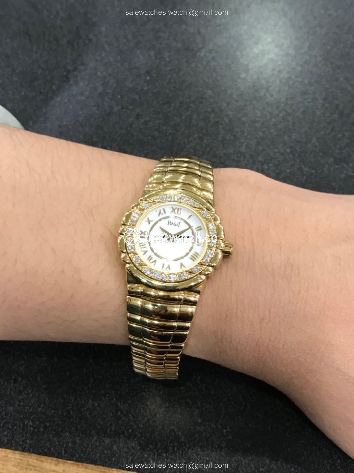 IMG_9085 Piaget Tanagra Womens watch Quartz Yellow gold 01GOA15241 Replica 2