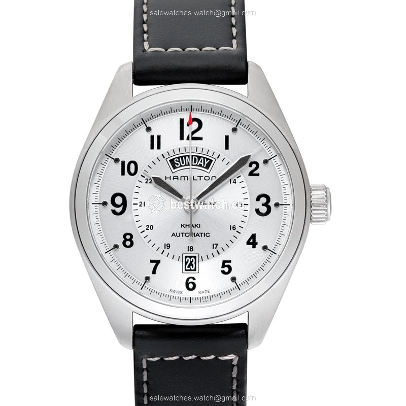 IMG_9085 Hamilton Khaki Field Day Date Mens watch Unisex Automatic Steel H70505753 Replica 2