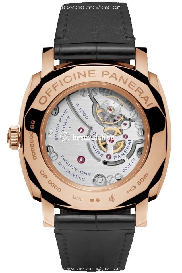 IMG_9085 Panerai Radiomir 1940 3 Days Mens watch Unisex Manual winding Red gold PAM 00575 Replica 2