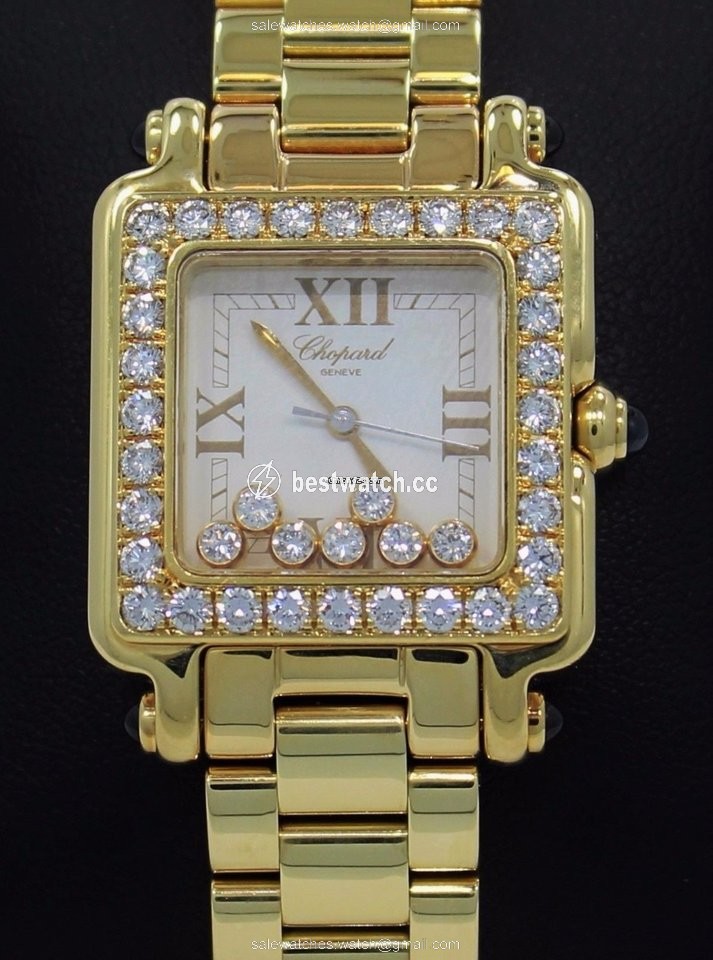Chopard Happy Sport Womens watch Quartz Yellow gold 27 6770 Replica 2
