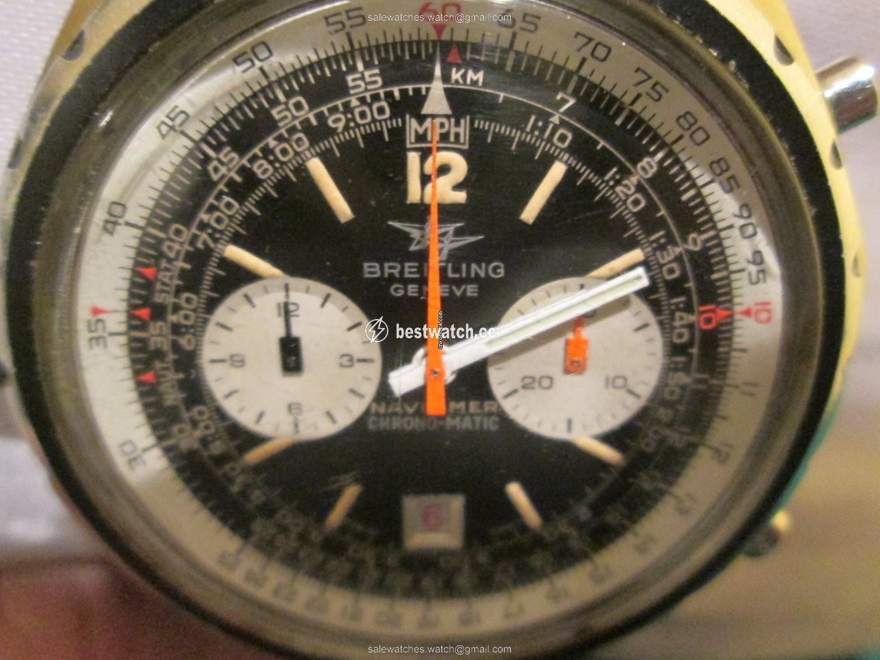 IMG_9085 Breitling Chrono-Matic Mens watch Unisex Automatic Steel Ref 1806 Replica 2