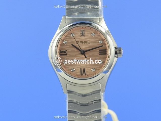 IMG_9085 Ebel Wave Womens watch Quartz Steel 1216413 Replica 2