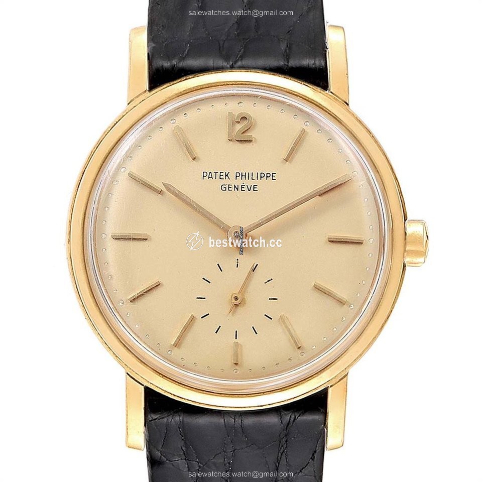 IMG_9085 Patek Philippe Calatrava Mens watch Unisex Automatic Yellow gold 3435 Replica 2