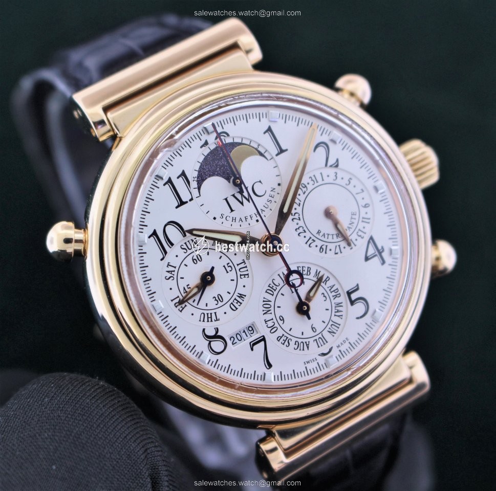 IMG_9085 IWC Da Vinci Perpetual Calendar Mens watch Unisex Automatic Yellow gold IW3754 Replica 2
