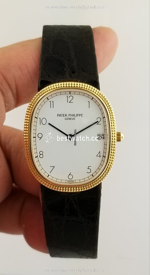 IMG_9085 Patek Philippe Golden Ellipse Womens watch Quartz Yellow gold 3931J Replica 2
