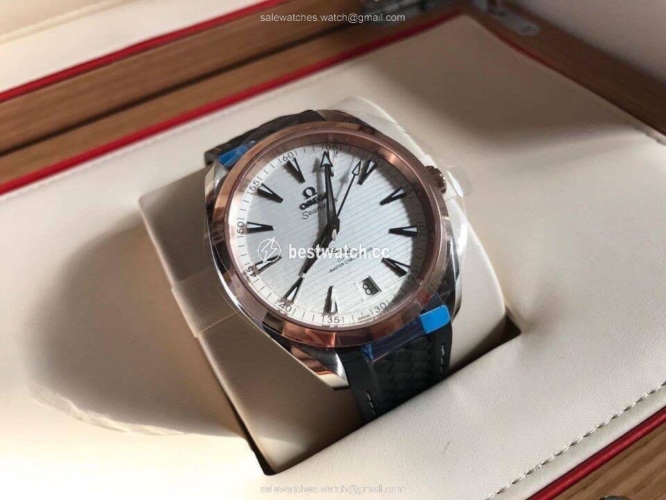 Omega Seamaster Aqua Terra Mens watch Unisex Automatic Gold Steel 220.22.41.21.02.001 Replica 2