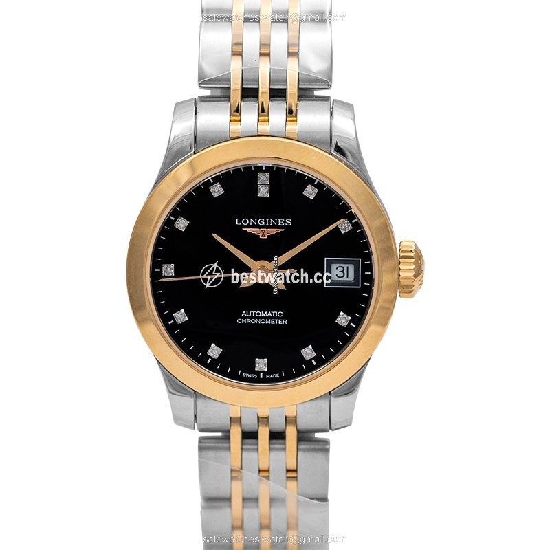 Longines Record Womens watch Automatic Steel L23205577 Replica 2