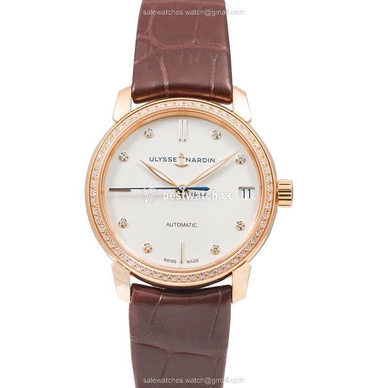 IMG_9085 Ulysse Nardin Classico Womens watch Automatic Rose gold 8106-116B-2 990 Replica 2