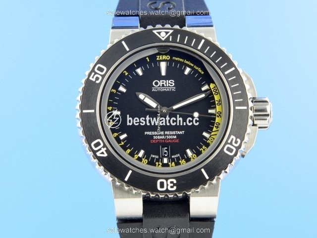 IMG_9085 Oris Aquis Depth Gauge Automatic Steel 01 733 7675 4154-Set Replica 2