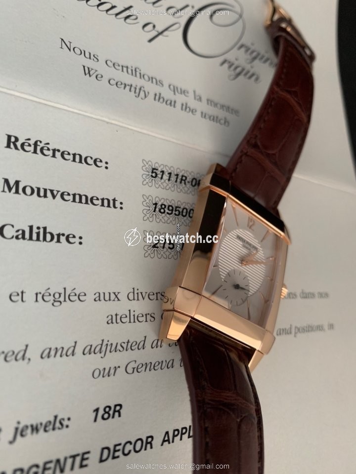 Patek Philippe Gondolo Mens watch Unisex Manual winding Rose gold 5111R Replica 2