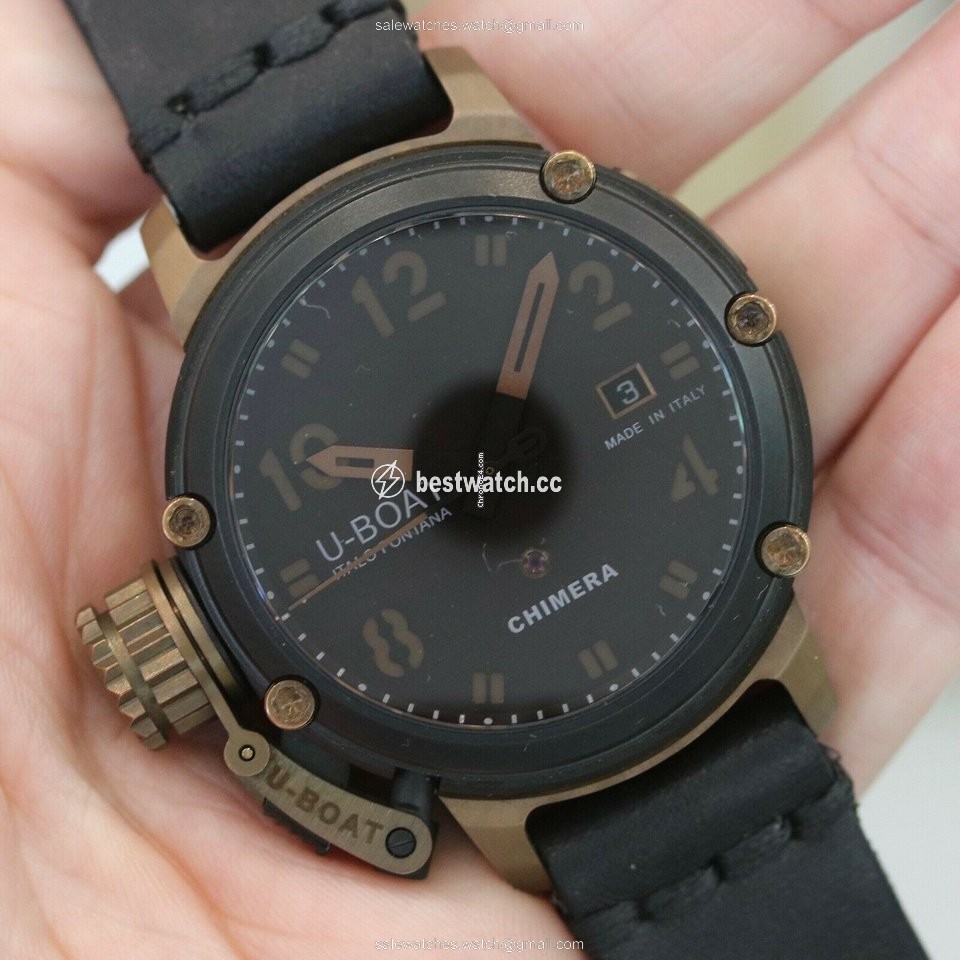 IMG_9085 U-Boat Chimera Mens watch Unisex Automatic Bronze 7237 Replica 2