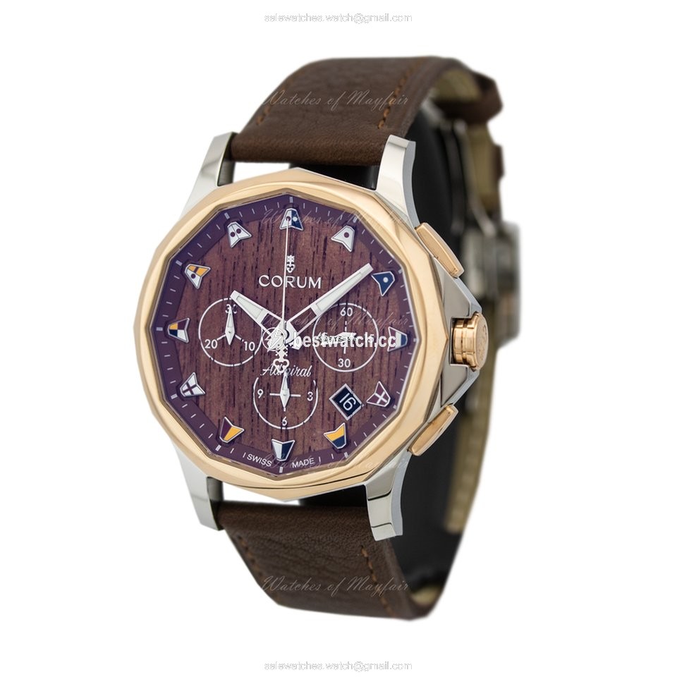 IMG_9085 Corum Admirals Cup Legend 42 Mens watch Unisex Automatic Gold Steel A984 03598 - 984.101.24 0F62 AW12 Replica 2