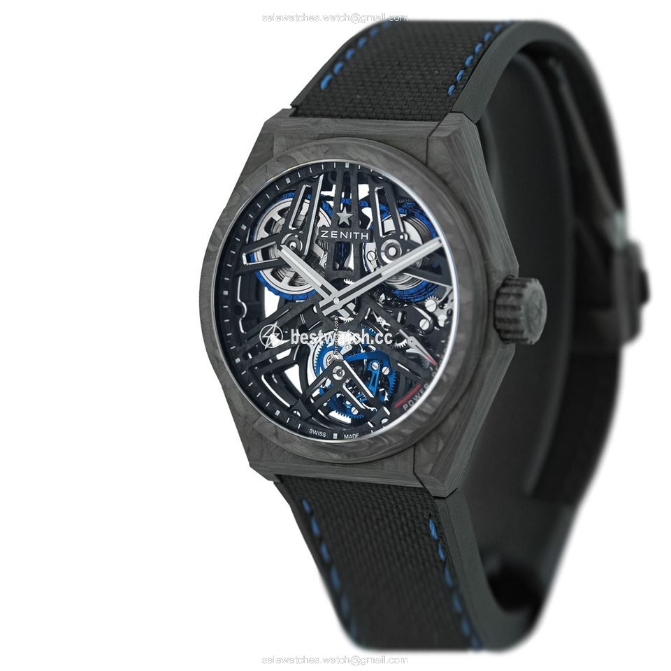 IMG_9085 Zenith Mens watch Unisex Manual winding Carbon 10.9000.4805 78.R916 Replica 2