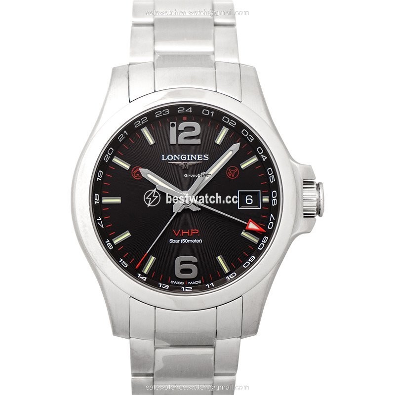 IMG_9085 Longines Conquest Mens watch Unisex Quartz Steel L37184566 Replica 2
