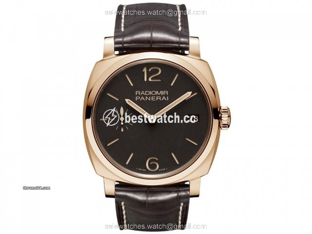 IMG_9085 Panerai Radiomir 1940 3 Days Mens watch Unisex Manual winding Rose gold PAM00515 Replica 2