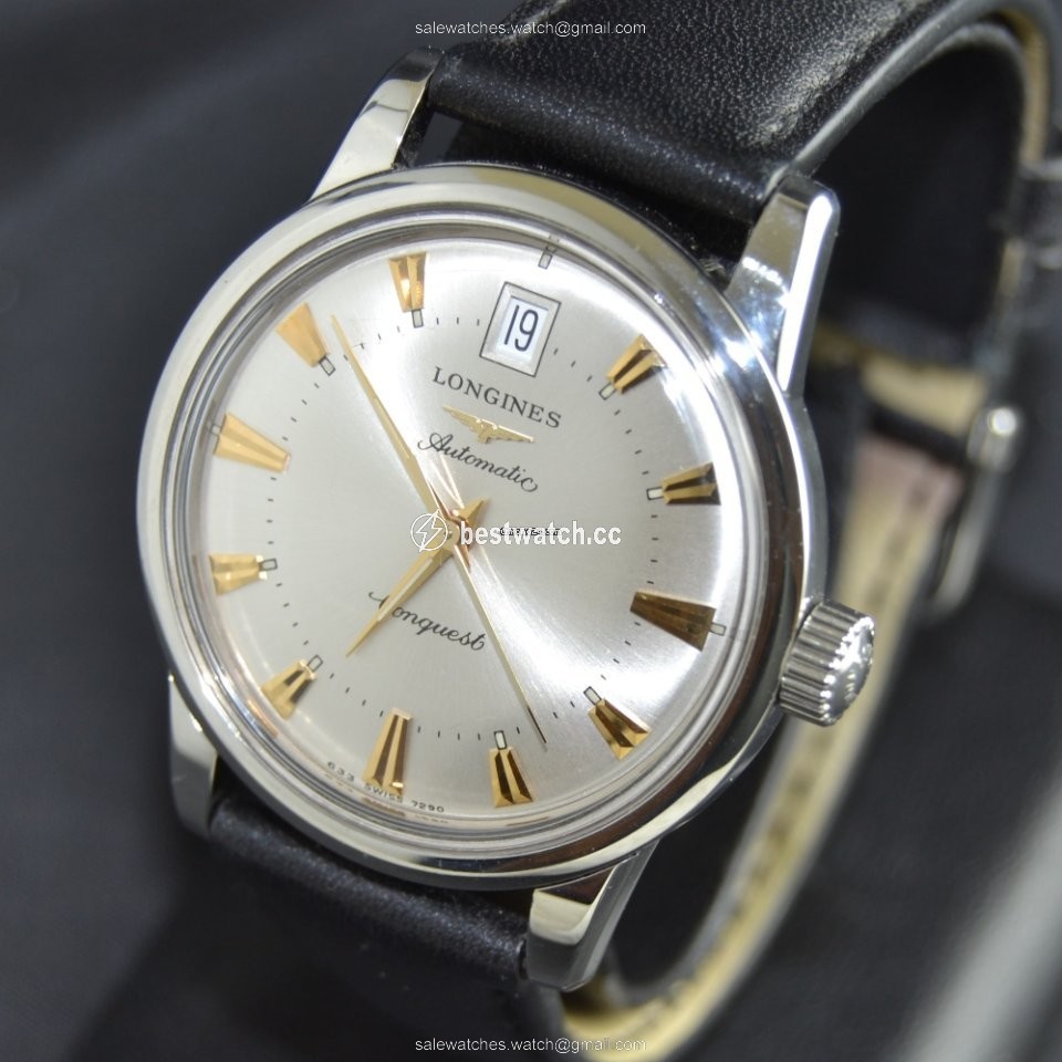 IMG_9085 Longines Conquest Heritage Mens watch Unisex Automatic Steel L1.611.4.752 Replica 2