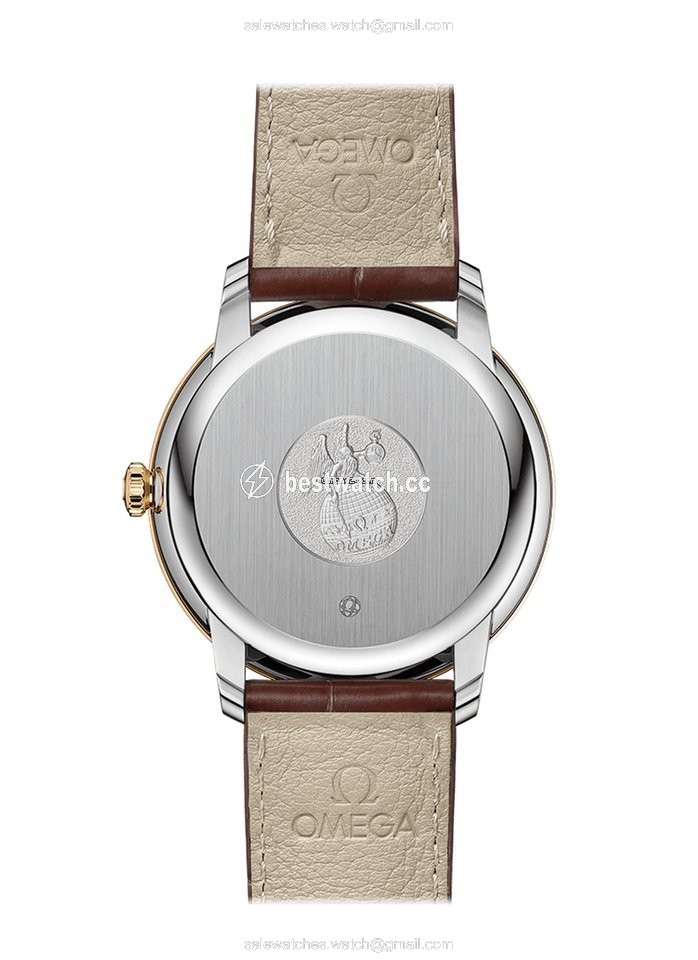 Omega De Ville Prestige Mens watch Unisex Automatic Gold Steel 424.23.40.21.08.001 Replica 2