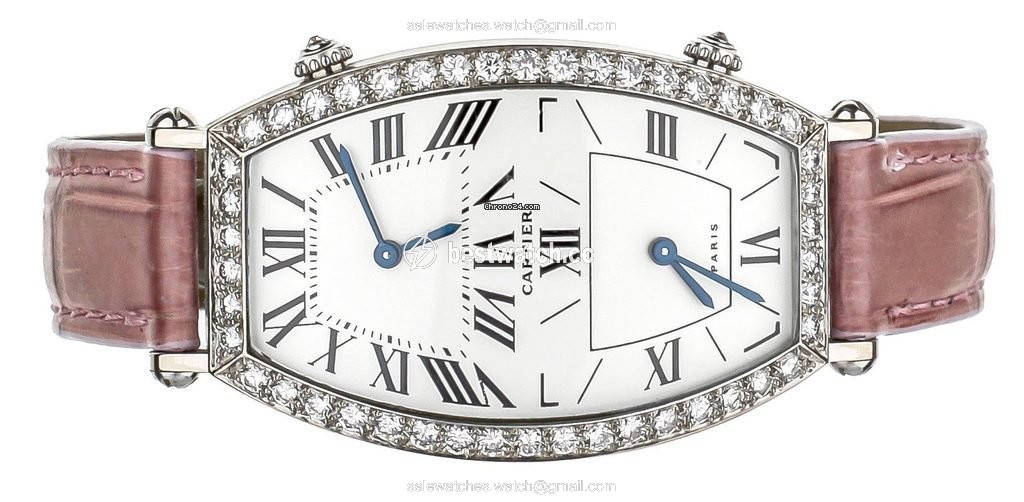 Cartier Tonneau Womens watch Quartz White gold 2459 Replica 2