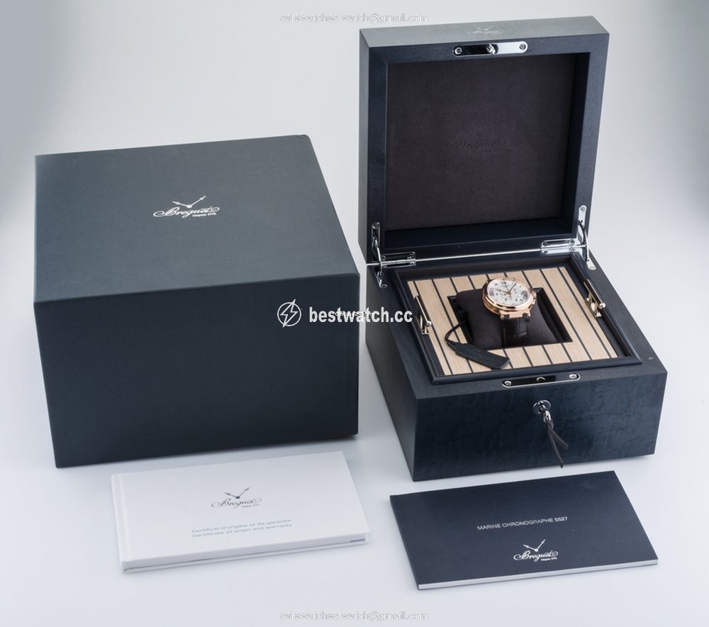 Breguet Marine Mens watch Unisex Automatic Rose gold 5527BR 12 9WV Replica 2