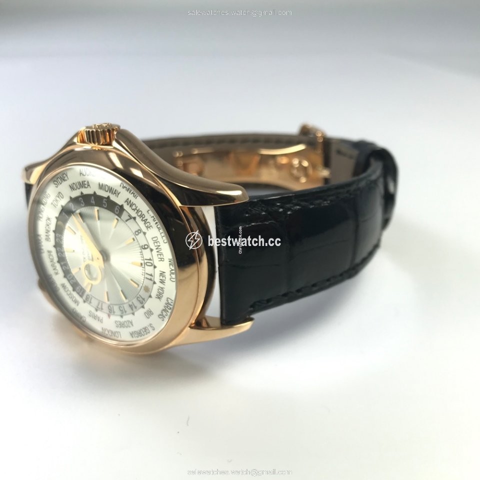 IMG_9085 Patek Philippe World Time Mens watch Unisex Automatic Rose gold 5130R-001 Replica 2