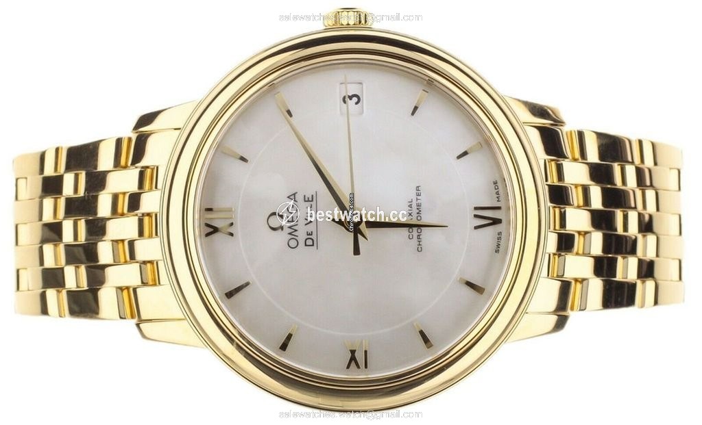 IMG_9085 Omega De Ville Prestige Womens watch Automatic Yellow gold 424.50.33.20.05.001 Replica 2