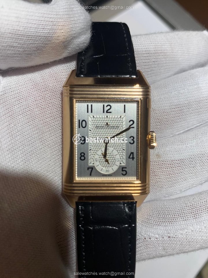 IMG_9085 Jaeger-LeCoultre Reverso Duoface Mens watch Unisex Manual winding Rose gold Q3842520 Replica 2