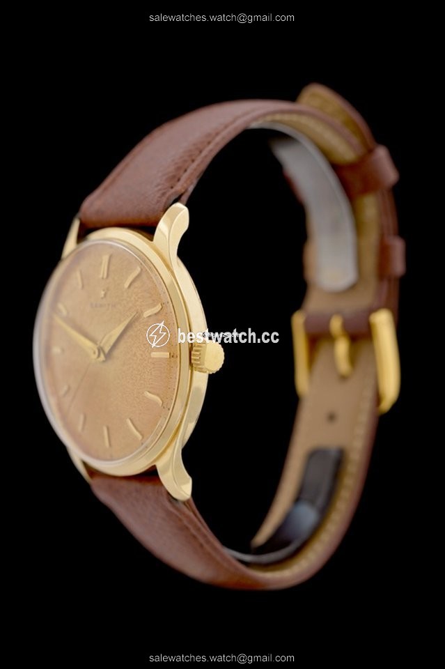 IMG_9085 Zenith Mens watch Unisex Manual winding Yellow gold 692729 Replica 2