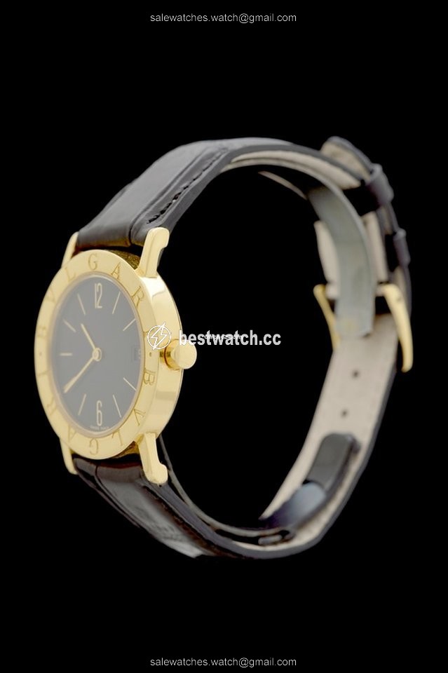 IMG_9085 Bulgari Bulgari Mens watch Unisex Quartz Yellow gold BB30 GLD Replica 2