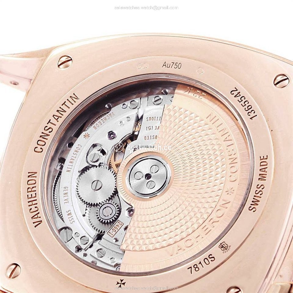 IMG_9085 Vacheron Constantin Harmony Mens watch Unisex Automatic Rose gold 7810S 000R-B051 Replica 2