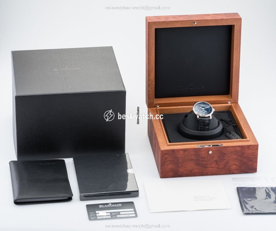 IMG_9085 Blancpain Villeret Ultra-Slim Mens watch Unisex Automatic White gold 6653q-1529-55b Replica 2