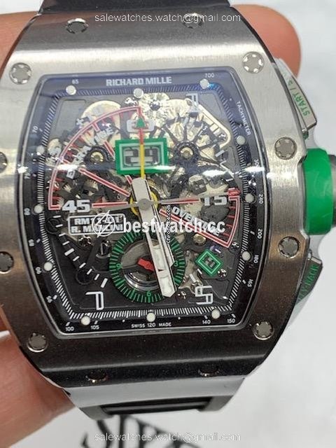 IMG_9085 Richard Mille RM 011 Mens watch Unisex Automatic Titanium RM11-01 Replica 2