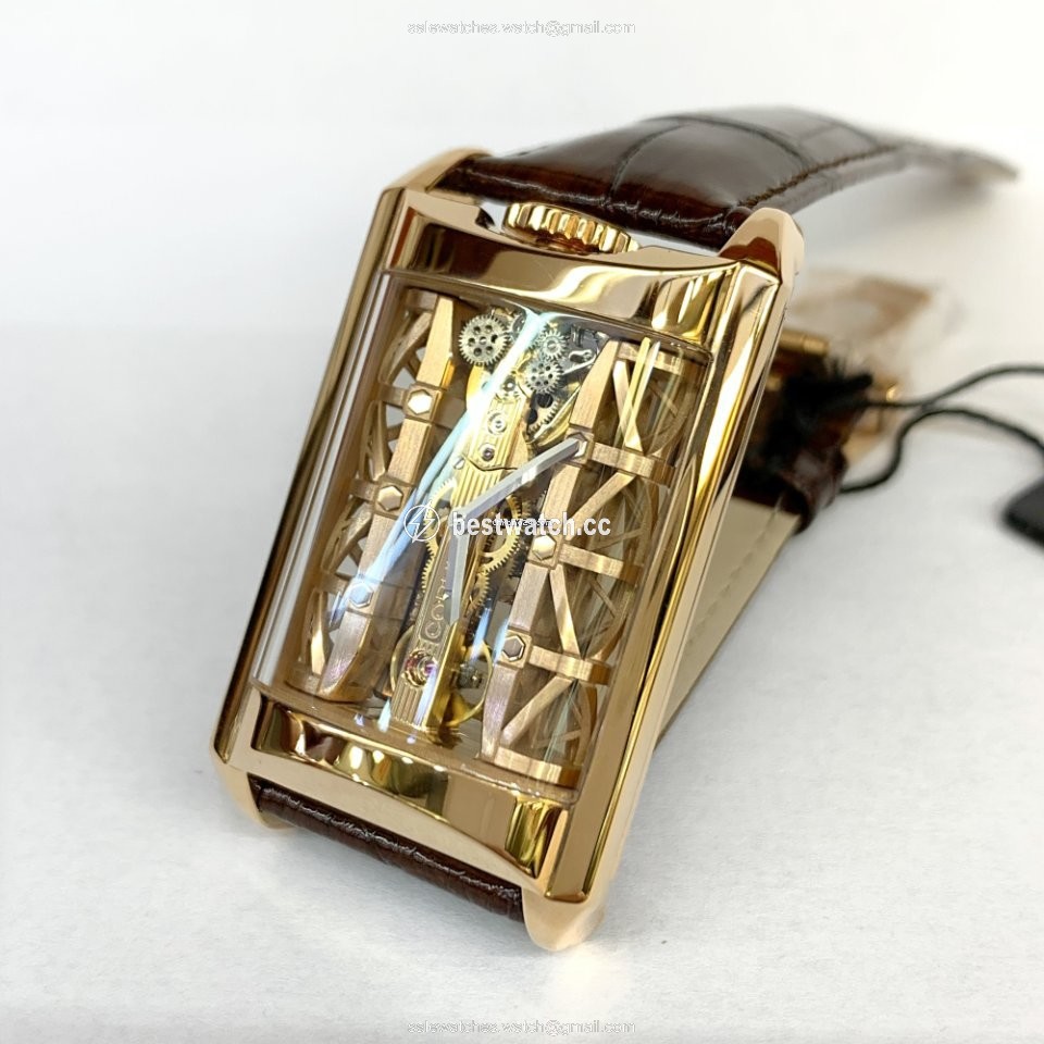 IMG_9085 Corum Golden Bridge Mens watch Unisex Manual winding Rose gold B 313 03296 Replica 2