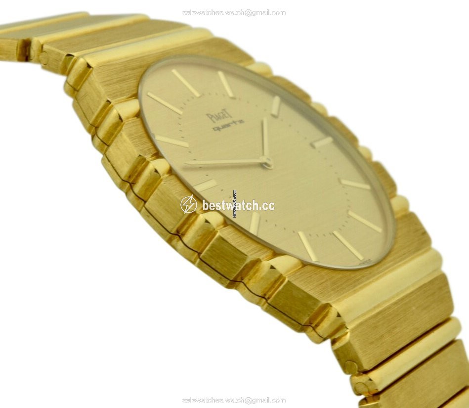 IMG_9085 Piaget Polo Mens watch Unisex Quartz Yellow gold Piaget 7661 C 701 Replica 2