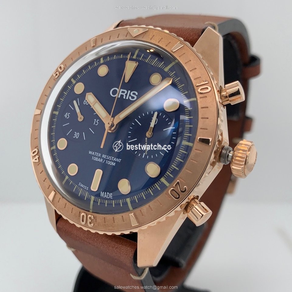Oris Carl Brashear Mens watch Unisex Automatic Bronze 01 771 7744 3185-Set LS Replica 2