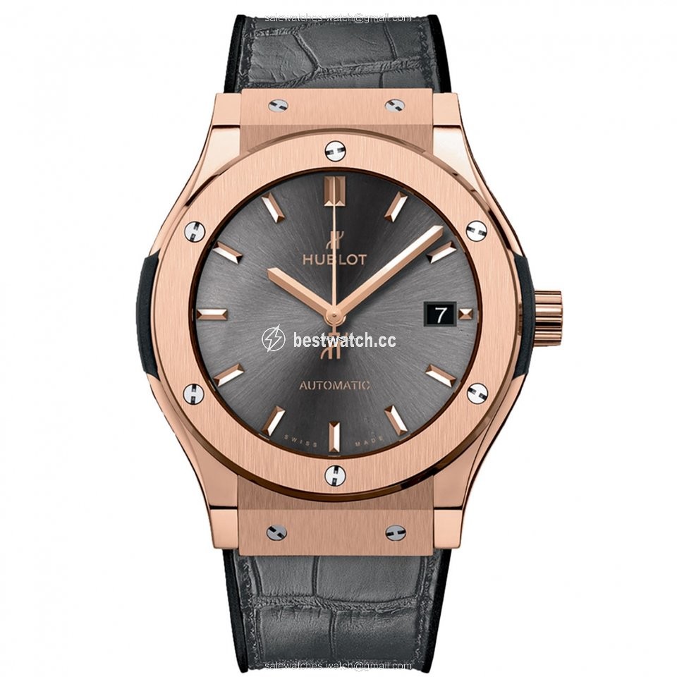 IMG_9085 Hublot Classic Fusion Racing Grey Mens watch Unisex Automatic Rose gold 542OX7081LR Replica 2