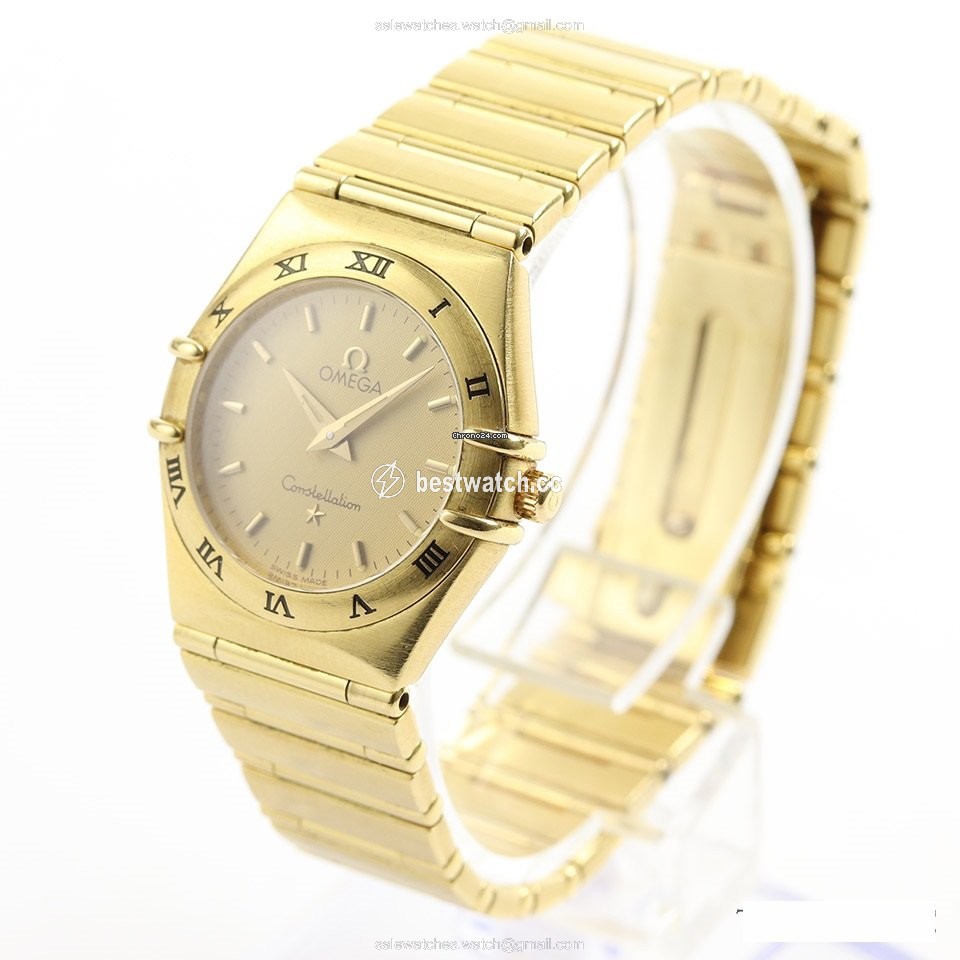 Omega Constellation Womens watch Quartz Yellow gold 1172.10.00 Replica 2