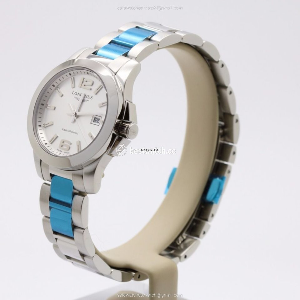 IMG_9085 Longines Conquest Womens watch Quartz Steel L3.376.4.76.6 Replica 2