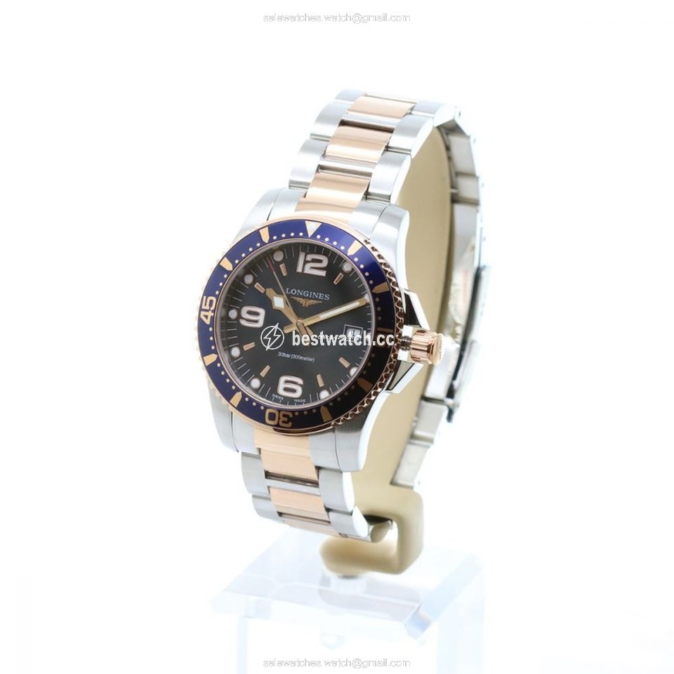 IMG_9085 Longines HydroConquest Mens watch Unisex Quartz Steel L3.740.3.98.7 Replica 2