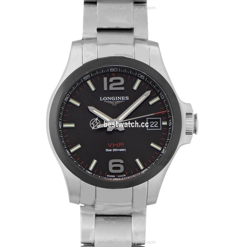 IMG_9085 Longines Conquest Mens watch Unisex Quartz Steel L37194566 Replica 2