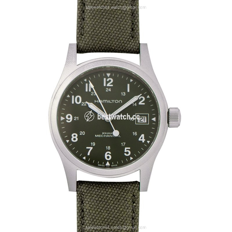 IMG_9085 Hamilton Khaki Field Mens watch Unisex Manual winding Steel H69439363 Replica 2
