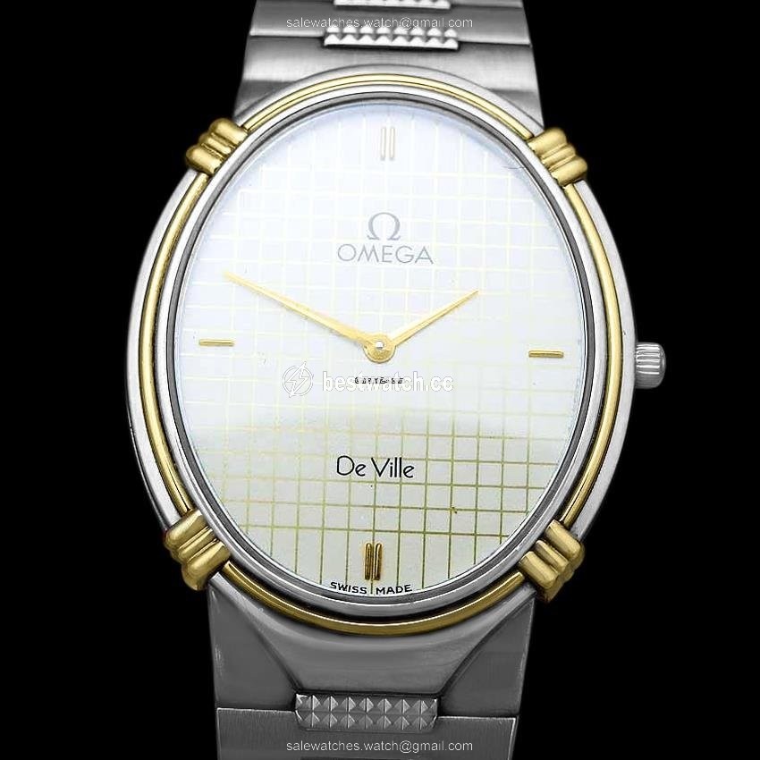 Omega De Ville Mens watch Unisex Quartz Gold Steel AB 2 Replica 2