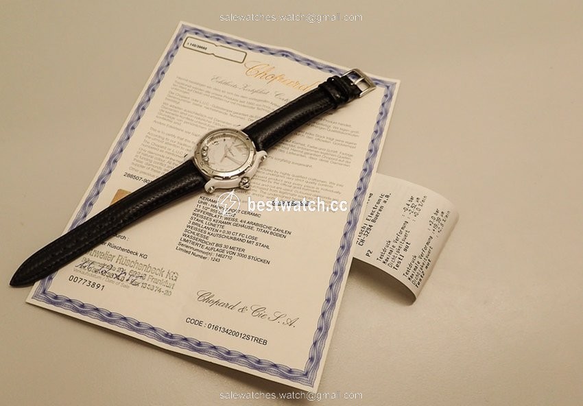 Chopard Happy Sport Womens watch Quartz Ceramic 288507 Replica 2