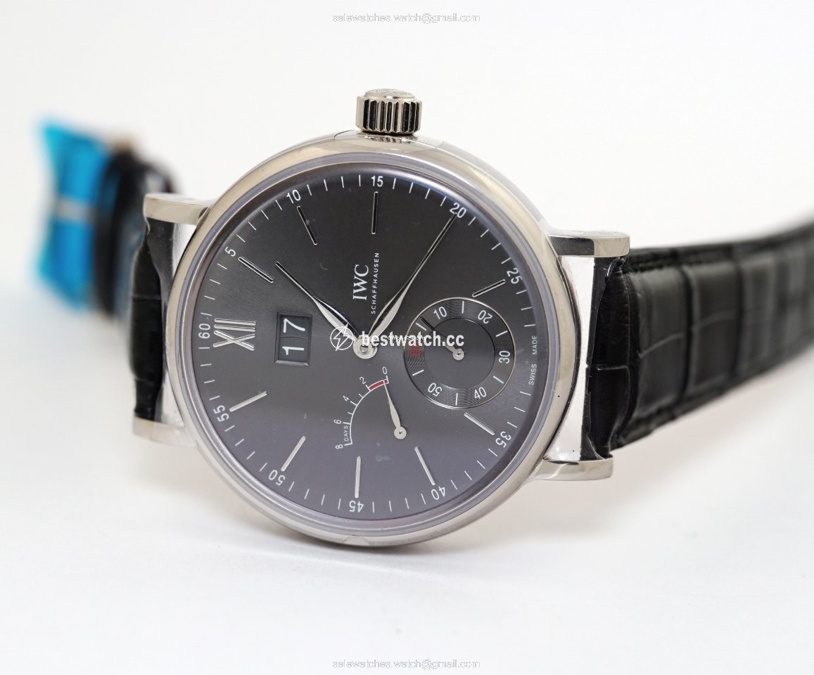 IMG_9085 IWC Portofino Hand-Wound Mens watch Unisex Manual winding White gold IW516101 Replica 2