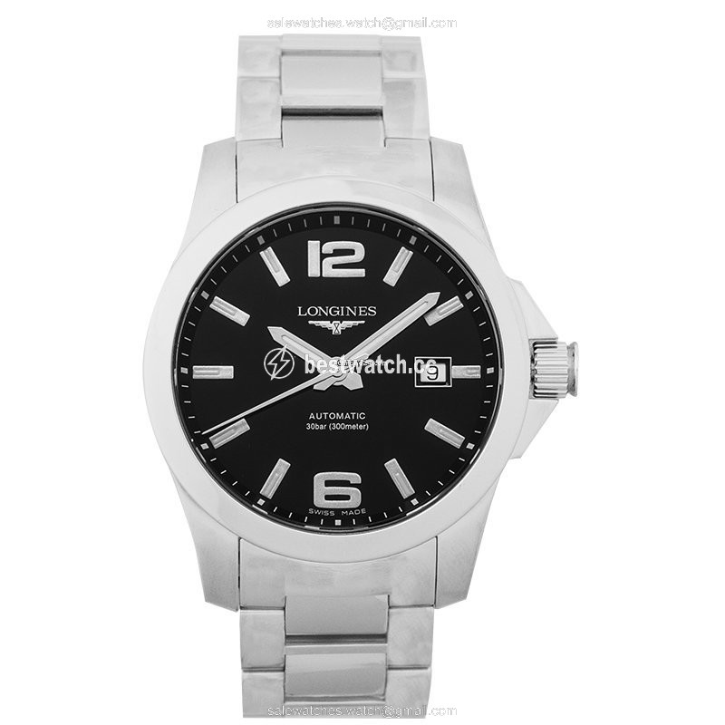Longines Conquest Mens watch Unisex Automatic Steel L37774586 Replica 2