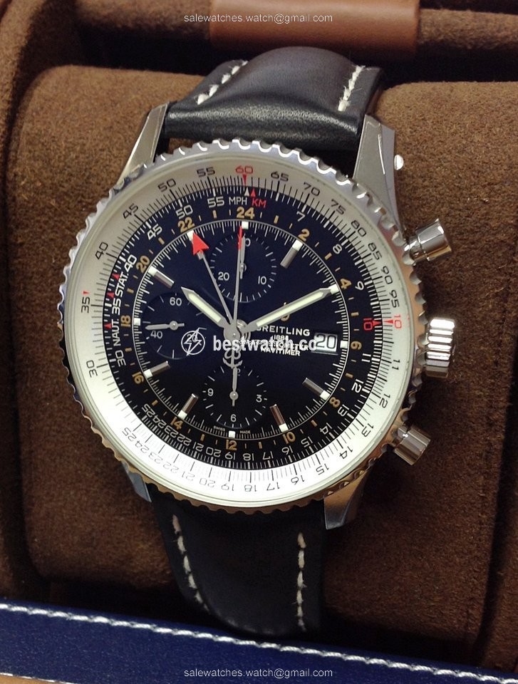 IMG_9085 Breitling Navitimer GMT Mens watch Unisex Automatic Steel A24322121B1X1 Replica 2