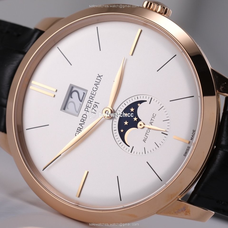 Girard Perregaux 1966 Mens watch Unisex Automatic Rose gold 49556-52-131-bb6c Replica 2