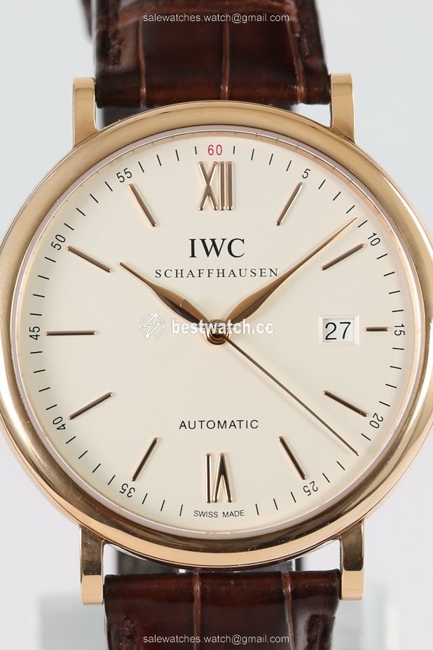 IMG_9085 IWC Portofino Automatic Mens watch Unisex Automatic Rose gold IW356504 Replica 2