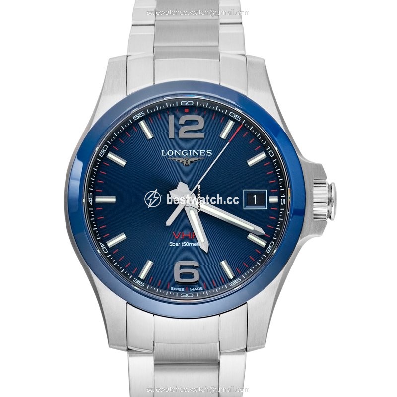 Longines Conquest Mens watch Unisex Quartz Steel L37194966 Replica 2